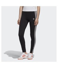 Adidas Womens 3-STRIPES TIGHTS Stretch Compression Athletic Pants, black, XXS