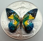 Pretty Butterfly - American Silver Eagle 1oz .999 Silver Dollar Coin Gift