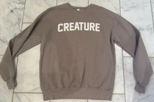 Creature Comforts Beer Athens, GA Tan Canvas Sweatshirt Adult Size Medium EUC