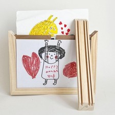 Changeable Wooden Kids Art Frame Wall Decoration Cards Display Holder  Kids