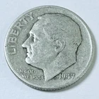 1947 D Roosevelt Dime 90% Silver Circulated Coin Free Shipping #8762