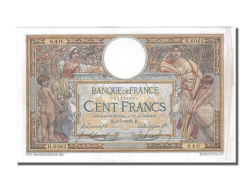 [#250253] Biljet, Frankrijk, 100 Francs, 100 F 1908-1939 ''Luc Olivier Merson'', - Afbeelding 1 van 2