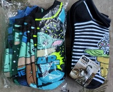 Lot 11 Pairs Socks Star Wars Mandelorian  Grogu No Show Ankle Women Size 4-10