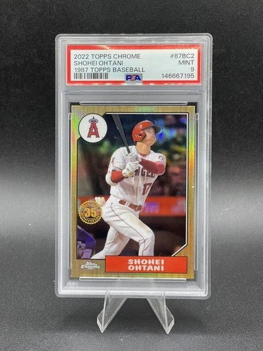2022 Topps Chrome - 1987 Topps 35th - Shohei Ohtani #87BC-2 - PSA 9 Mint!