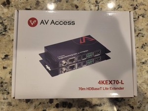 AV Access 4KEX70-L HDBaseT Extender 70m 4K IR 1x1 HDMI In/Out (NIB)