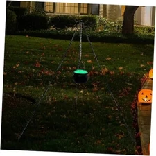 Halloween Witch Cauldron Decorations Outdoor Indoor, Large Glowing Smoke Pot, 