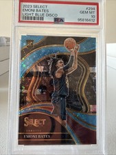 2023 Panini Select Emoni Bates Courtside Light Blue Disco #294 /99 PSA 10