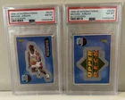 2 Card 1998 UD International Michael Jordan PSA 8 Lot MJ Stickers JUST GRADED