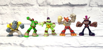 TMNT Teenage Mutant Ninja Turtles Half Shell Heroes Lot 5x Villain Hero Figures
