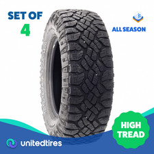 Set Of 4 Used Lt 27570r18 Goodyear Wrangler Duratrac 125122r - 14-1532