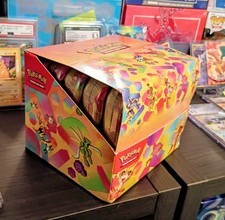 Pokemon Scarlet Violet 151 Mini Tins Display Case - 10X Factory Sealed Tins