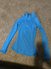 Under Armour Women's UA Blue Pullover Zip Jacket Size Small Outdoor Running Gym