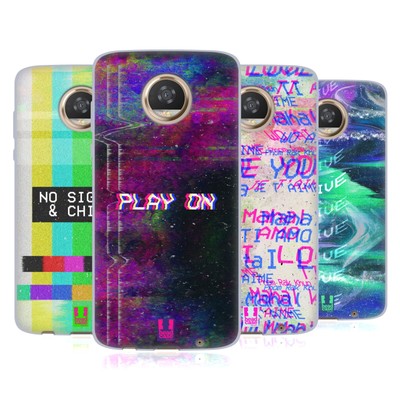HEAD CASE DESIGNS GLITCH AESTHETIC TYPOGRAPHY SOFT GEL CASE FOR MOTOROLA PHONES