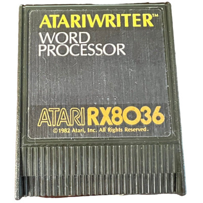 1982 AtariWriter RX8036 Writer 400/800 Word Processor Left Cartridge Untested