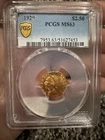 1929 $2.5 Indian Gold Quarter Eagle PCGS MS64 Choice Gem US Gold Coin
