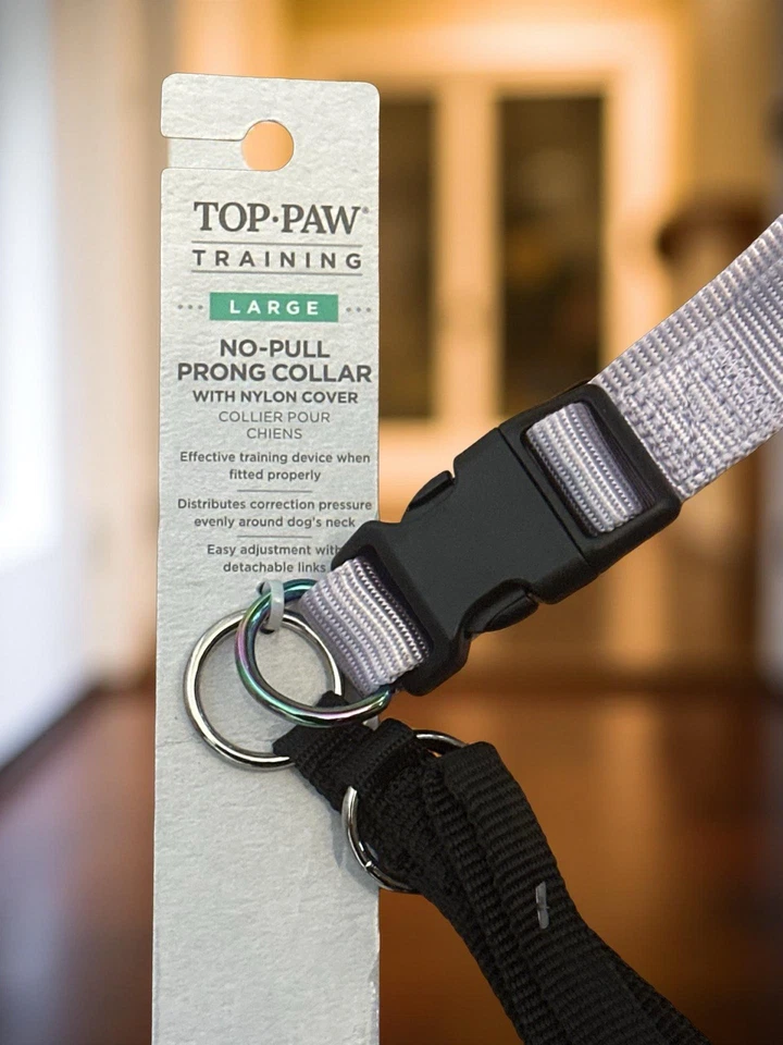 Top Paw No -Pull Prong Training Collar With Nylon Cover for Large dogs - New ! - Image 3 of 4