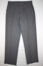 Levi's Pants Men's 36x33 Action Slacks 100 Polyester Flat Front Gray