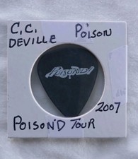 C.C. Deville Tour Issued Guitar Pick Poison 2007 Poison'd Tour Rare