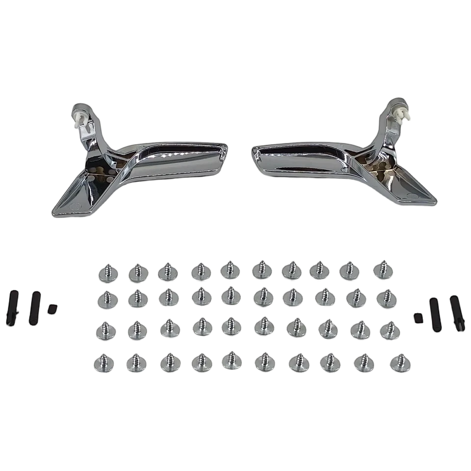 Pair Matte Aluminum Inner Door Handle Repair Kit For Mercedes-Benz W204 X204 - Imagem 3 de 4