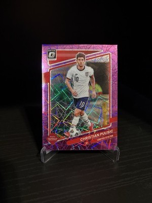 2021-22 Panini Donruss - Christian Pulisic #160 Optic Purple Velocity Prizm /99