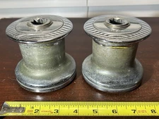 (2) / Pair of Barient 10 Single Speed Chrome Plated Bronze Sailboat Winches