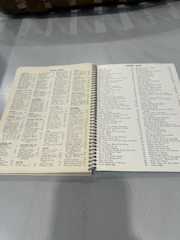 Hinário gospel country e ocidental encadernado em espiral 1972 inspiração - Imagem 3 de 4