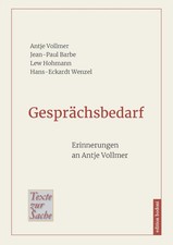 Gesprächsbedarf | Erinnerungen an Antje Vollmer | Antje Vollmer (u. a.) | Buch