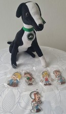 Vintage 5 Tetley Tea Folk Keyrings 1995 Lyon Teas Collectable Retro