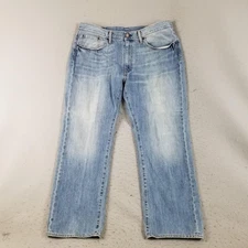 Levis 559 Jeans Mens 38x30 Blue Light Wash Relaxed Straight Denim Zip Fly Pants