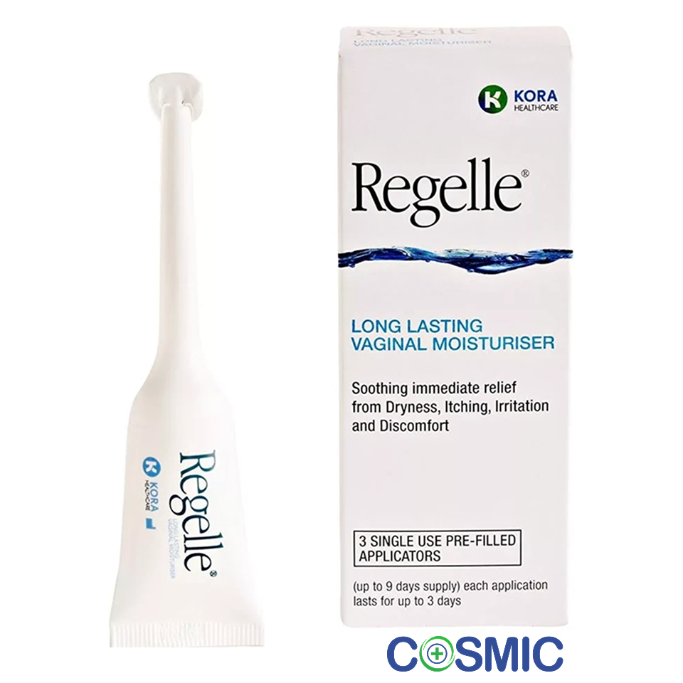 Regelle Long-Lasting Vaginal Moisturiser for Menopause - 3 Single-Use Tubes
