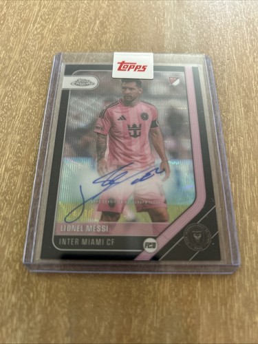 2026 Topps Chrome MLS Lionel Messi Black Wave  Auto /10 Inter Miami CA-LM