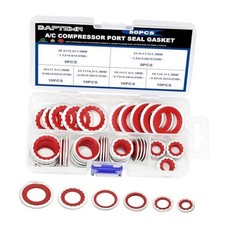 50PCS A/C O-Ring Assortment Kit - 6 Sizes - Air Conditioning 50PCS Red