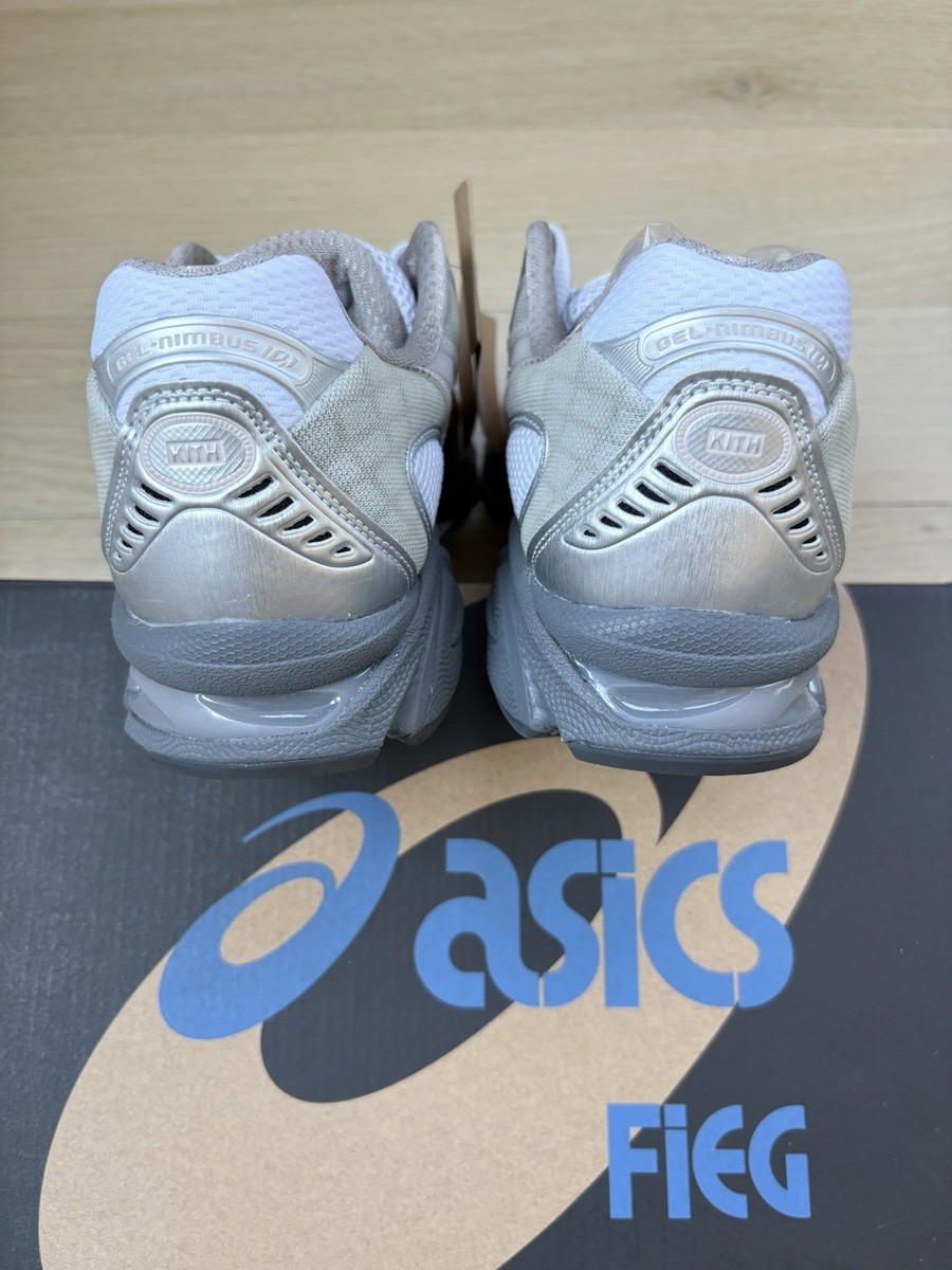 Size 9.5 - ASICS x Kith Gel-Nimbus 10.1 White Morganite 1203A723
