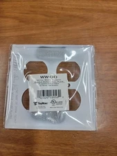TayMac 2-Duplex Standard 2-Gang Metal Wallplate White WW-DD