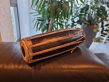 Vintage Nepal Madal Trommel nepalesische Volksmusik Instrument doppelseitig.