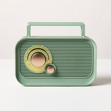 Portable Radio Green/Brass - Hearth  Hand with Magnolia