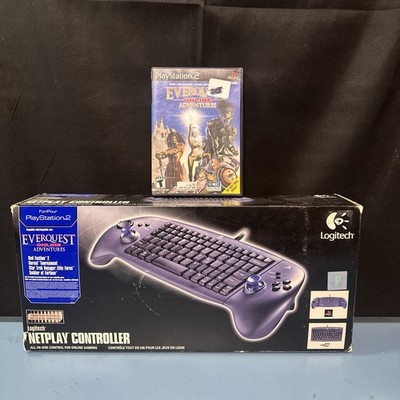 Logitech NetPlay PS2 G-X2B6 Keyboard Controller Gamepad COMPLETE CLEAN W/ GAME