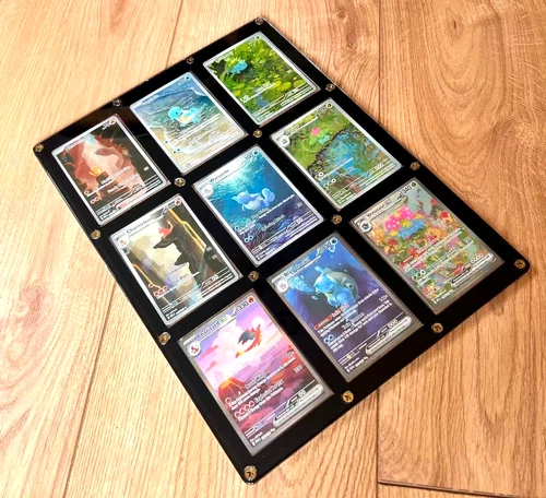 9 Trading Card Wall Mount Frame Pokemon, MTG, Yu-Gi-Oh!, Sports | UV Protection