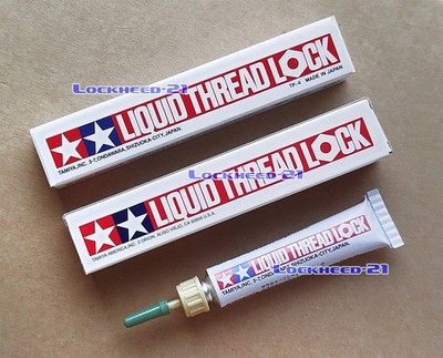 2 PCS. of  TAMIYA 87004 Liquid Thread Lock 10cc tube - Locking Compound