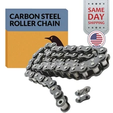 #40 Roller Chain x 5 feet + Free Connecting Link + Same Day Expedited Shipping