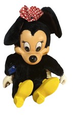 Vintage Applause Disney Minnie Mouse Plush Doll vinyl head shoes hands No Dress