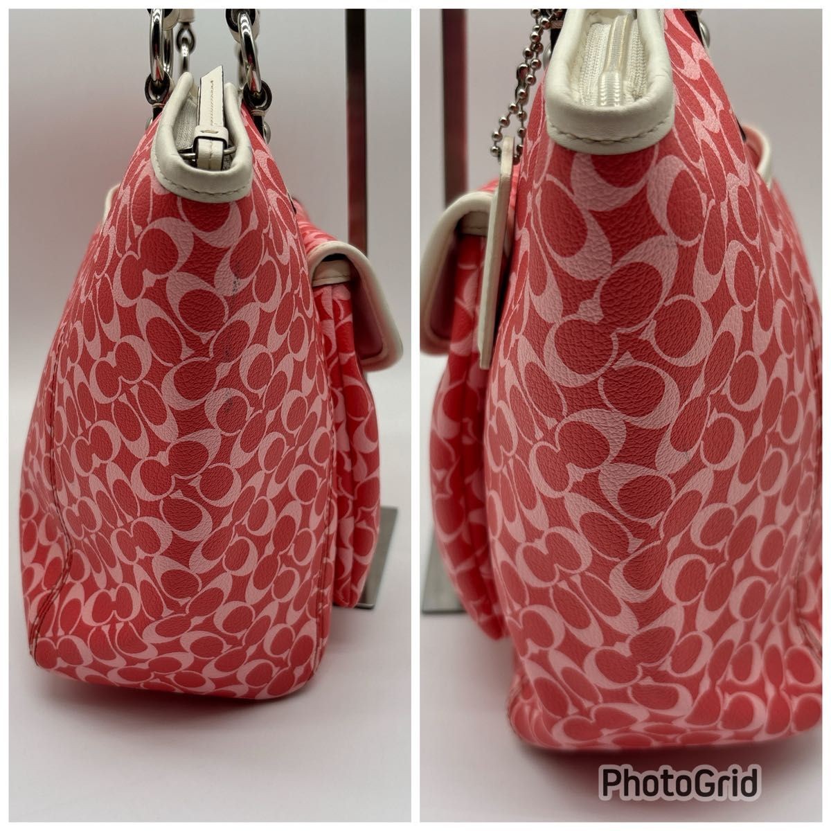 COACH Signature Tote Bag Pink F17433 11a thumbnail 4