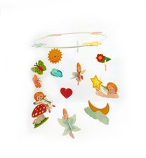 Wood Decoration Mobile Feenwelt Bxlxh 10 1/4x10 1/4x11 13/16in New Baby Toy