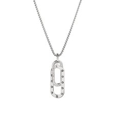 Eyeglass Holder Necklace Ring for Women Man 70cm, Double With Diamonds
