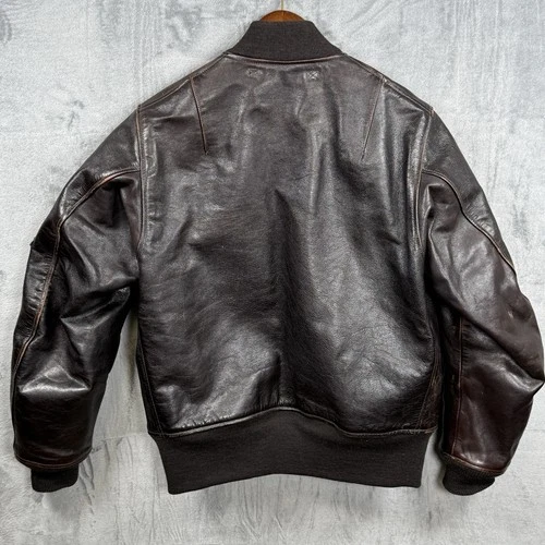 Buzz Rickson's William Gibson MA-1 Leather Flight Jacket Size 40 image 8