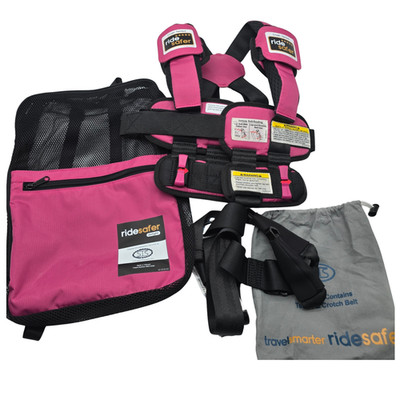 RideSafer Travel Vest XS Pink Portable Car Seat 26.5-40 lb