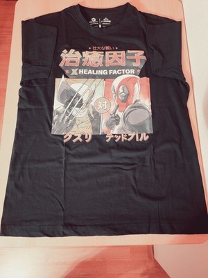 T-Shirt Herren Marvel Comics Wolverine und Deadpool schwarz Größe M wie neu!