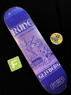 SUPER RARE Rune Glifberg King Copenhagen FLIP Skateboard Deck Pro Model 2003