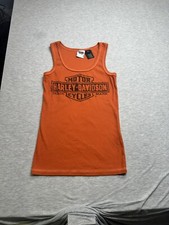 Harley-Davidson  Bar  Shield Logo Orange Tank 99101-12VW Size Medium NEW