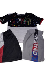 Size 4T Little Boys 3pc Multi Color Shorts Set